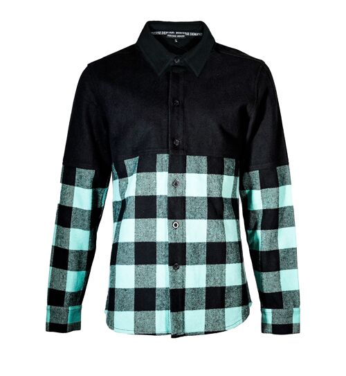 Slim Fit Colour Block Shirt - OCEAN