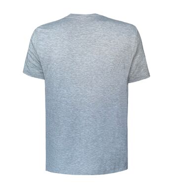 T-shirt anthracite chiné avec appliqué - GRIS 2