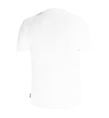 T-shirt griffé blanc - BLANC 2