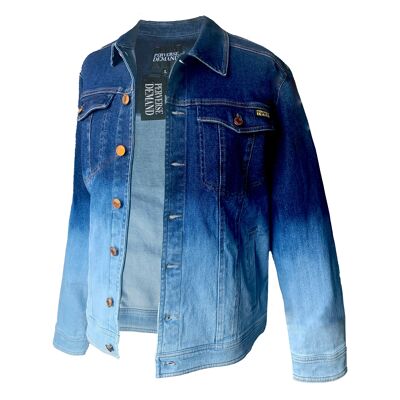 Printed Denim Jacket - BLEU