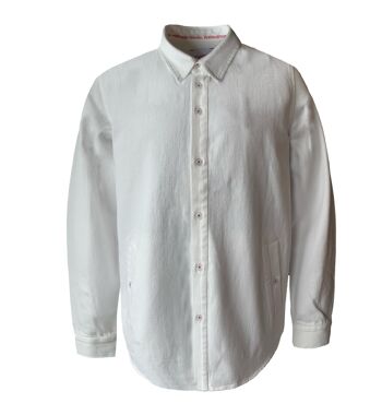 Chemise Brodée Twill - CREME 1