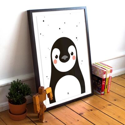 Póster A4 - Pingüino ESTUDIO URF&OGEL