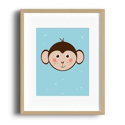 A5 Poster - Monkey color 2 STUDIO URF&OGEL