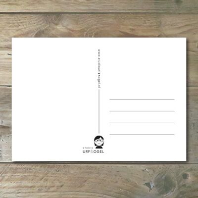 Postcard – A little poop STUDIO URF&OGEL