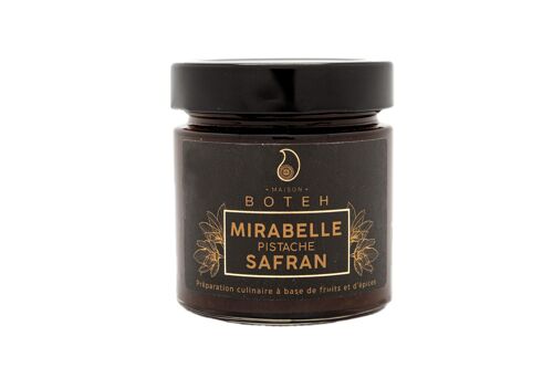 Confiture Mirabelle Pistache Safran Maison Boteh