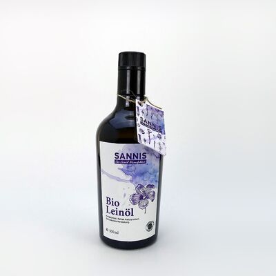 SANNIS Bio-Leinöl "extra nativ" - 500ml Flasche