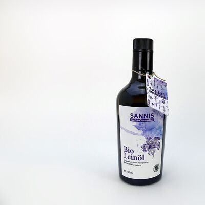 SANNIS Bio-Leinöl "extra nativ" - 500ml Flasche