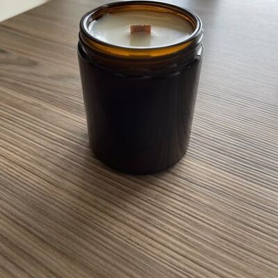 Amber Jar Candle with Woodwick