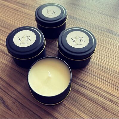 100g Tin Branded Scented Candles