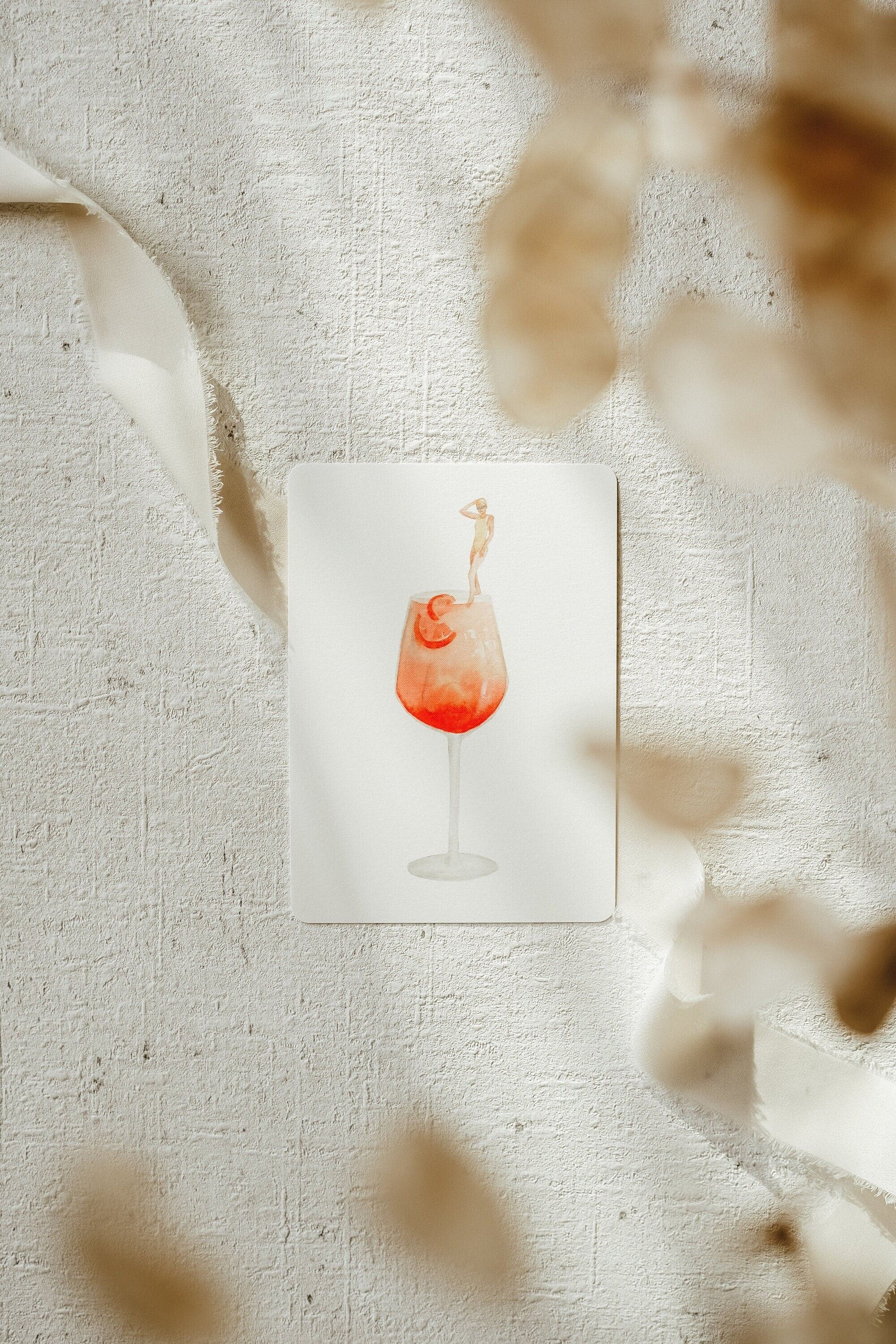 Subacqueo di Aperol della cartolina
