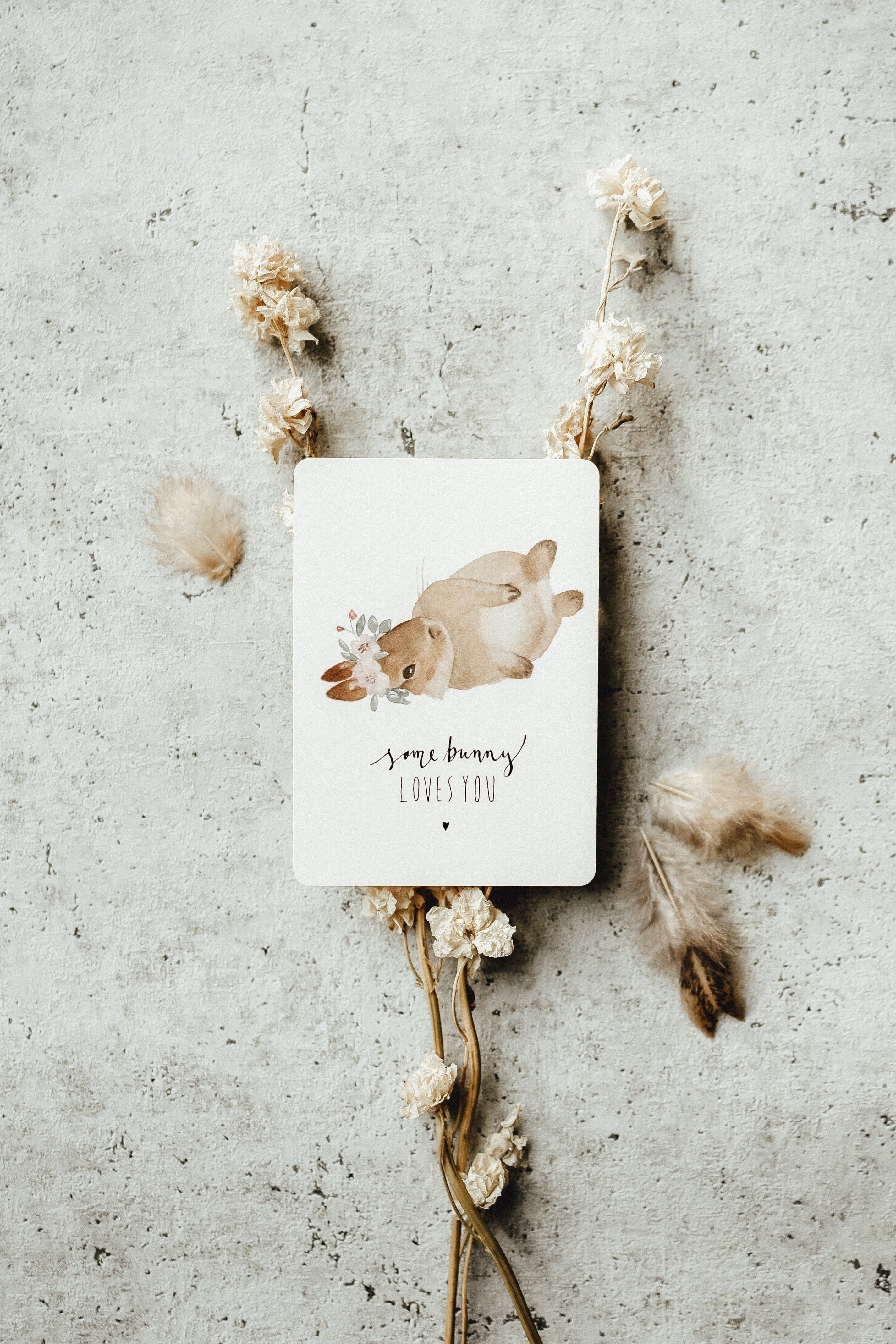 Some Bunny loves you Easter card