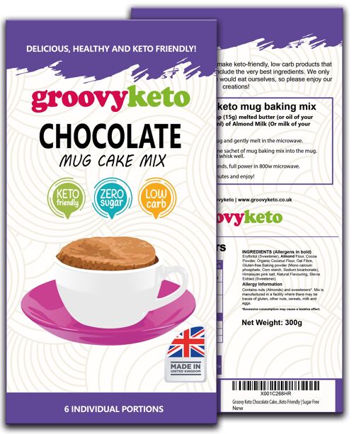Groovy Keto Chocolate Mug Cake Mix