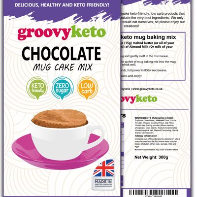 Mix per torta con tazza di cioccolato Groovy Keto