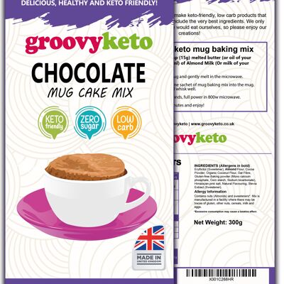 Mix per torta con tazza di cioccolato Groovy Keto