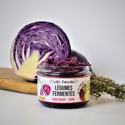 Verduras frescas fermentadas ecológicas - Repollo rojo Tomillo 180g