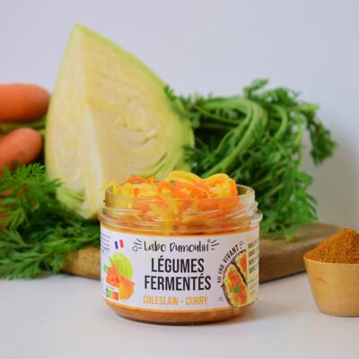 Organic Fresh Fermented Vegetables - Coleslaw Curry 180g