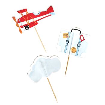 Toppers Avion | Fête avion | Airplane toppers | Airplane Party 1