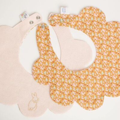 Embroidered Nature Themed Baby Bibs Bunny