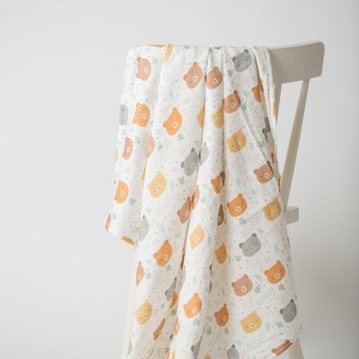 Sweet Bears Swaddle Blanket