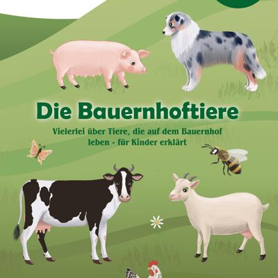 Libro de conocimientos "WiBuKi" para niños: Los animales de la granja - muchas cosas sobre los animales que viven en la granja - para niños a partir de 3 años