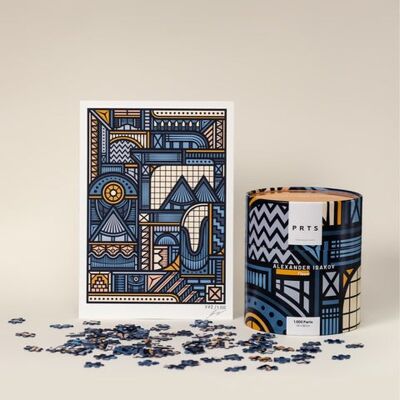 1,000 Piece Art Puzzle + Art Print: Pinball - Alexander Isakov