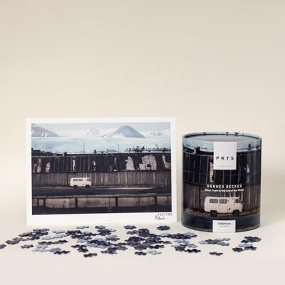 1,000 piece art puzzle + art print: Ghost Town at the End of the World - Hannes Becker