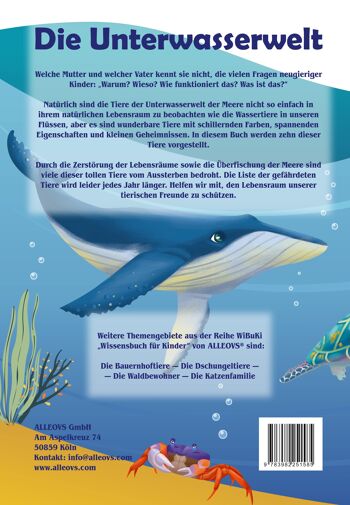 Livre de connaissances "WiBuKi" pour enfants : Le monde sous-marin - beaucoup de choses sur les animaux qui vivent dans les profondeurs des océans - pour les enfants à partir de 3 ans 2