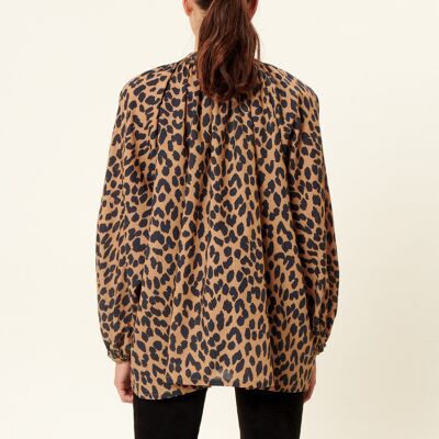 BLOUSE ZINA IMPRIMÉE LEOPARD