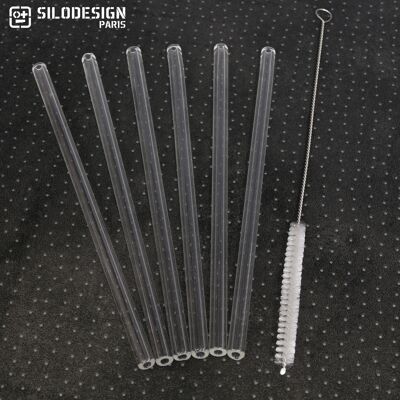 Glass straws 200mm