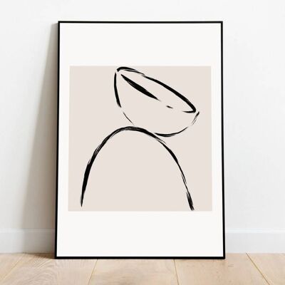 Abstract Home Trends - Minimalist Wall Art Print No11 (A4 - 21.0 x 29.7 cm | 8.3 x 11.7 in)