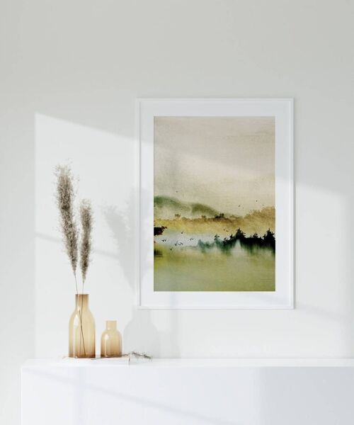 Abstract Japan Wall Art- Minimalist Wall Art Print No99 (A4 - 21.0 x 29.7 cm | 8.3 x 11.7 in)