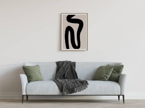 Abstract Shapes - Minimalist Wall Art Print No52 (A4 - 21.0 x 29.7 cm | 8.3 x 11.7 in)