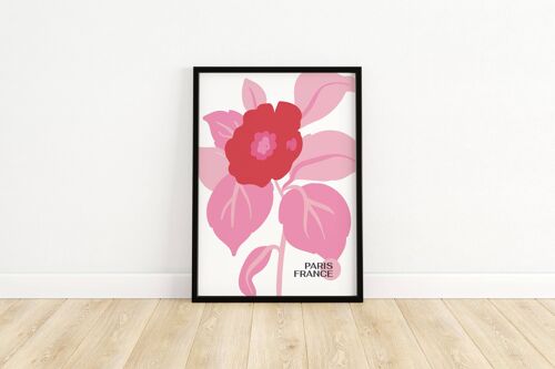 Floral Wall Art Print - Abstract Flowers No116 (A3 - 29.7 x 42.0 cm | 11.7 x 16.5 in)