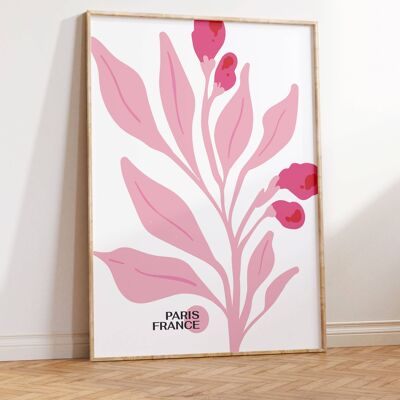 Impression d'art mural floral - Fleurs abstraites No120 (A4 - 21,0 x 29,7 cm | 8,3 x 11,7 po)