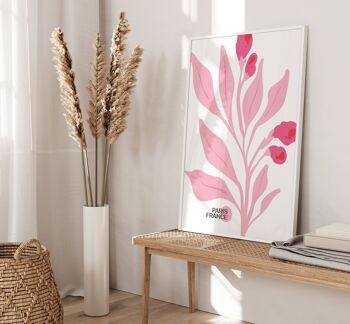 Impression d'art mural floral - Fleurs abstraites No120 (A4 - 21,0 x 29,7 cm | 8,3 x 11,7 po) 4