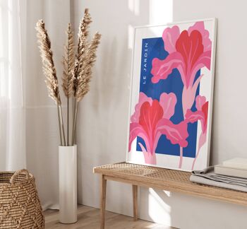 Impression d'art mural floral - Fleurs abstraites No145 (A2 - 42 x 59,4 cm | 16,5 x 23,4 po) 3