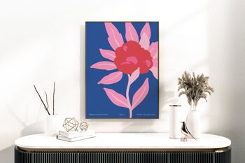 Impression d'art mural floral - Fleurs abstraites No147 (A2 - 42 x 59,4 cm | 16,5 x 23,4 po) 2