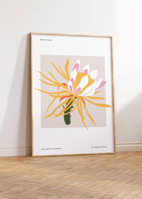 Floral Wall Art Print - Abstract Flowers No192 (A3 - 29.7 x 42.0 cm | 11.7 x 16.5 in)