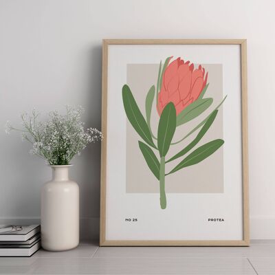 Floral Wall Art Print - Abstract Flowers No198 (A3 - 29.7 x 42.0 cm | 11.7 x 16.5 in)