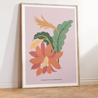 Impresión de arte floral para pared - Flores abstractas No202 (A4 - 21,0 x 29,7 cm | 8,3 x 11,7 in)
