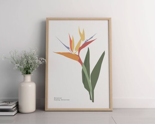 Floral Wall Art Print - Abstract Flowers No207 (A3 - 29.7 x 42.0 cm | 11.7 x 16.5 in)