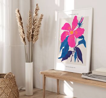 Impression d'art mural floral - Fleurs abstraites No226 (A4 - 21,0 x 29,7 cm | 8,3 x 11,7 po) 4