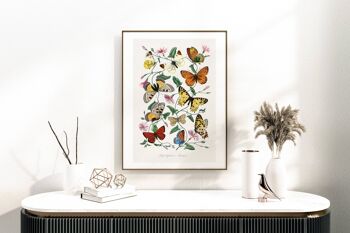 Impression d'art mural floral - Fleurs abstraites No238 (A3 - 29,7 x 42,0 cm | 11,7 x 16,5 po) 2