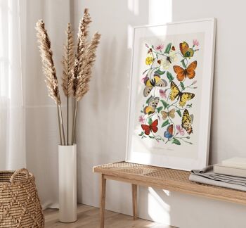 Impression d'art mural floral - Fleurs abstraites No238 (A3 - 29,7 x 42,0 cm | 11,7 x 16,5 po) 4