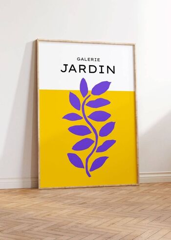 Galerie Jardin, Tirage Jaune & Violet No112 (A4 - 21.0 x 29.7 cm | 8.3 x 11.7 in) 2