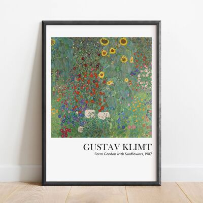 Gustav Klimt Art Print - Mid Century Modern No255 (A2 - 42 x 59,4 cm | 16,5 x 23,4 po)