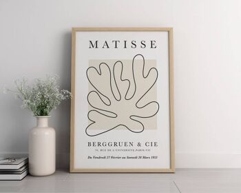 Henri Matisse Simple Lines - Impression d'art mural minimaliste No20 (A2 - 42 x 59,4 cm | 16,5 x 23,4 po) 4