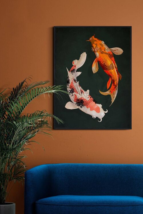 Japanese KOI FISH Exhibition Print No59 (A4 - 21.0 x 29.7 cm | 8.3 x 11.7 in)