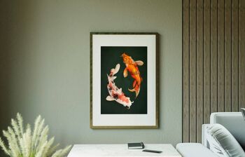 Impression d'exposition japonaise KOI FISH No59 (A3 - 29,7 x 42,0 cm | 11,7 x 16,5 po) 2