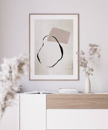 Less Is More - Impression d'art mural minimaliste No7 (A4 - 21,0 x 29,7 cm | 8,3 x 11,7 po) 2